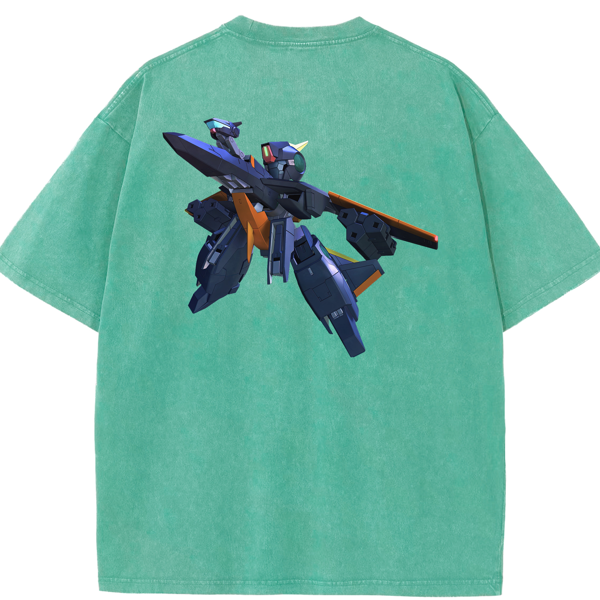（画像用） 機動戦士ガンダム Mobile Suit Gundam 綿100% ヴィンテージ風 半袖Tシャツ（背面プリント）